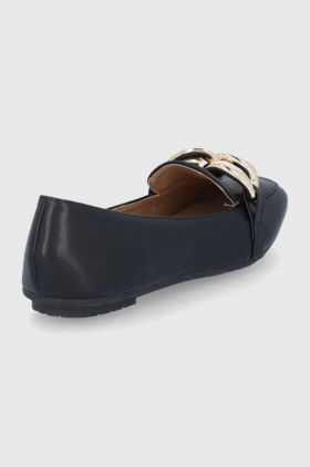 Answear Lab mocasini femei, culoarea negru, cu toc plat