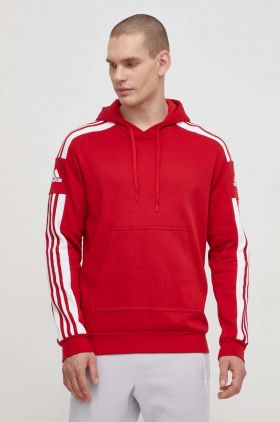 adidas Performance bluză HC6282 bărbați, culoarea roșu, cu imprimeu  HC6282