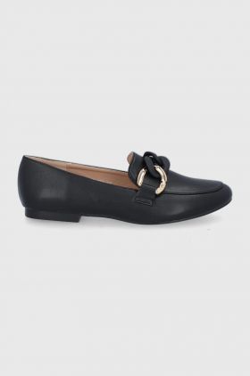 Answear Lab mocasini femei, culoarea negru, cu toc plat