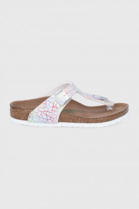 Birkenstock slapi copii culoarea argintiu