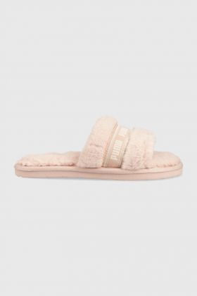 Puma papuci de casa Puma Fluff , culoarea roz