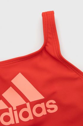 adidas Performance costum de baie copii HC9656 culoarea rosu