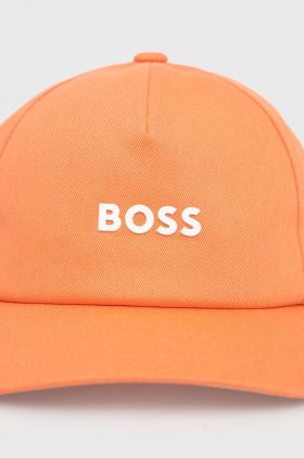 BOSS șapcă din bumbac Boss Casual culoarea albastru marin, cu imprimeu