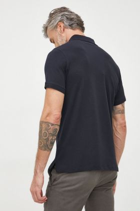 Karl Lagerfeld tricou polo bărbați, culoarea negru, cu imprimeu 500221.745022