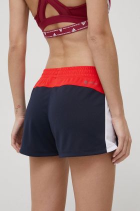 adidas Performance pantaloni scurti HE6061 femei, culoarea albastru marin, modelator, medium waist