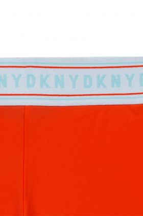 Dkny pantaloni scurti copii culoarea portocaliu, cu imprimeu