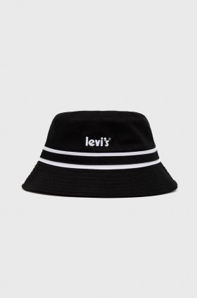 Levi's pălărie din bumbac culoarea negru, bumbac D6627.0002-59
