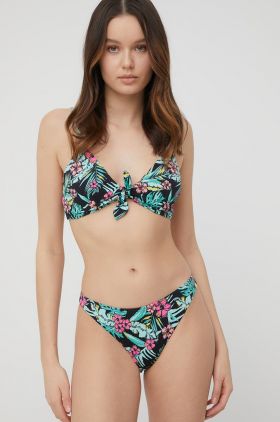 Superdry costum de baie culoarea negru, cupa usor rigidizata