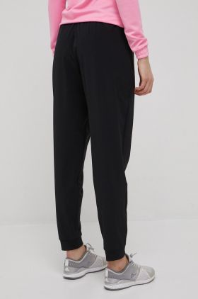 adidas Performance pantaloni de antrenament Versatile femei, culoarea negru, drept, high waist