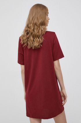 Reebok rochie HI3842 culoarea bordo, mini, drept