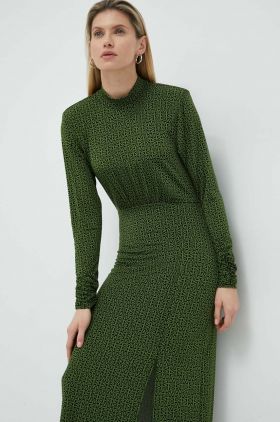 Gestuz rochie culoarea verde, maxi, drept