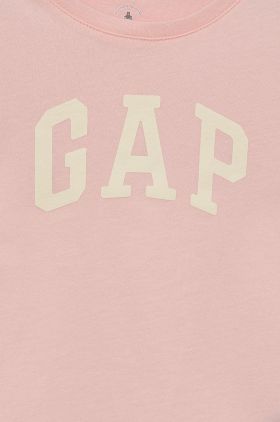 GAP tricou de bumbac pentru copii culoarea roz