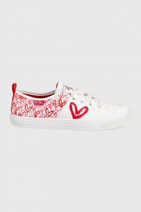 Skechers tenisi femei, culoarea alb