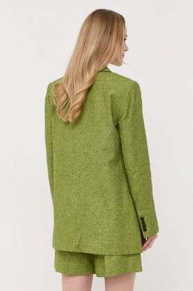 MICHAEL Michael Kors sacou de in culoarea verde, un singur rand de nasturi, neted