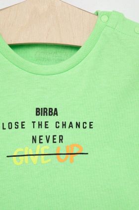 Birba&Trybeyond tricou copii culoarea verde, cu imprimeu