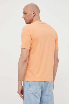 BOSS tricou BOSS ORANGE barbati, culoarea bej, neted, 50473278