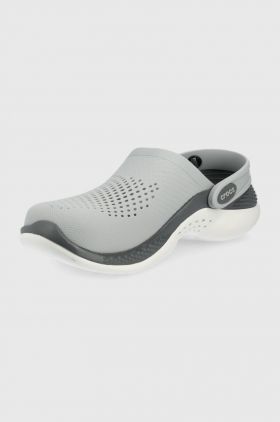 Crocs papuci Literide 360 Clog culoarea gri 206708 Light Grey