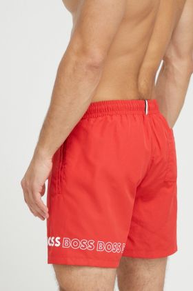 BOSS pantaloni scurti de baie culoarea rosu