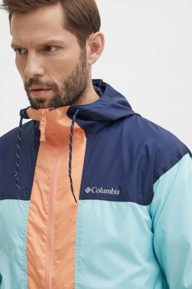 Columbia windbreaker Flash Challenger culoarea turcoaz, 1988723