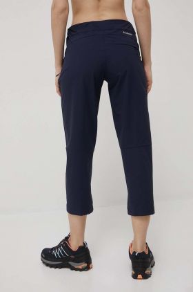 Columbia pantaloni de exterior Muir Pass Ii femei, culoarea albastru marin