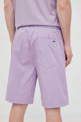 HUGO pantaloni scurti barbati, culoarea violet