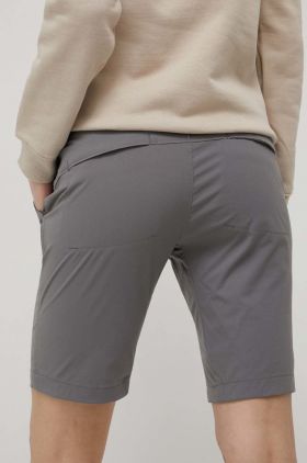 Columbia pantaloni scurți outdoor Saturday Trail femei, culoarea bordo, uni, medium waist 1579881