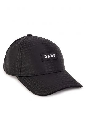 Dkny caciula copii culoarea negru, cu imprimeu