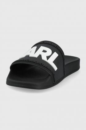 Karl Lagerfeld papuci KONDO femei, culoarea negru KL80904