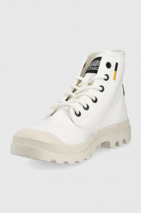 Palladium tenisi Pampa Hi Htg Supply femei, culoarea alb