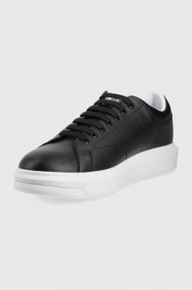 Armani Exchange sneakers din piele culoarea negru