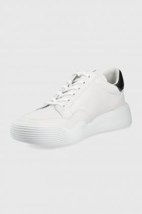 Karl Lagerfeld sneakers din piele KAPRI RUN culoarea alb