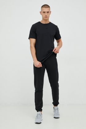 Arkk Copenhagen tricou din bumbac culoarea negru, neted
