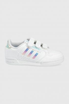 adidas Originals sneakers pentru copii Continental 80 culoarea alb