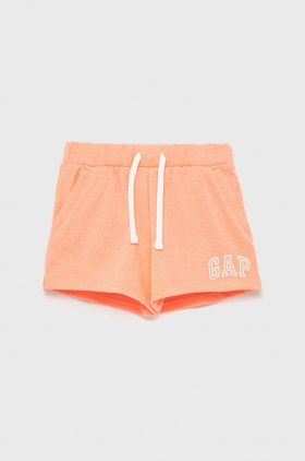 GAP pantaloni scurti copii culoarea roz, cu imprimeu, talie reglabila