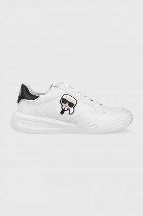 Karl Lagerfeld sneakers din piele KAPRI RUN culoarea alb