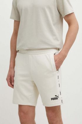 Puma pantaloni scurți bărbați, culoarea bej, 847387