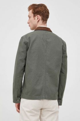 Pepe Jeans geaca Linus barbati, culoarea verde, de tranzitie