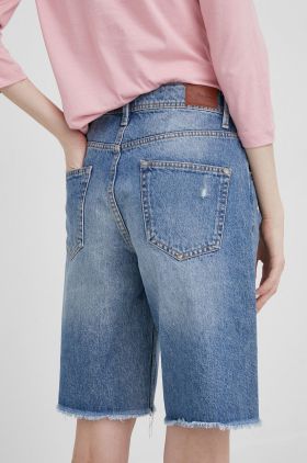 Pepe Jeans pantaloni scurti jeans femei, , high waist