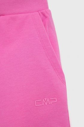 CMP pantaloni scurti copii culoarea roz, neted