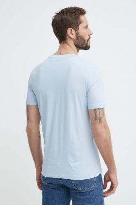 HUGO tricou din bumbac bărbați, culoarea verde, cu imprimeu 50467556