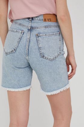 Answear Lab pantaloni scurti jeans femei, neted, high waist