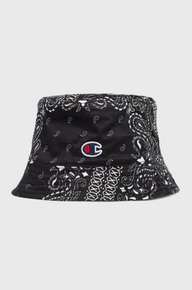 Champion palarie reversibila din bumbac 805505 culoarea negru, bumbac