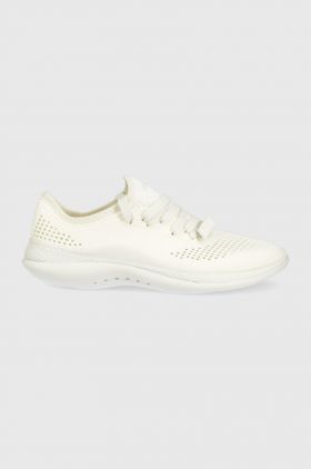 Crocs sneakers Literide 360 Pacer culoarea alb 206705