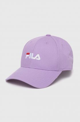 Fila caciula culoarea violet, cu imprimeu