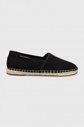 Karl Lagerfeld espadrile Kamino culoarea negru