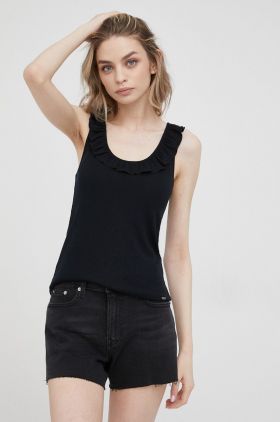 Pepe Jeans top Dorina N femei, culoarea negru