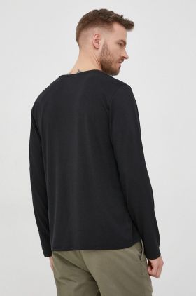 Resteröds longsleeve barbati, culoarea albastru marin, neted