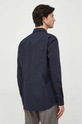 BOSS cămașă bărbați, culoarea verde, cu guler clasic, slim 50469345