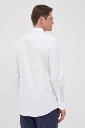 BOSS cămașă bărbați, culoarea verde, cu guler clasic, slim 50469345