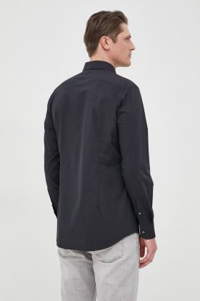 BOSS cămașă bărbați, culoarea verde, cu guler clasic, slim 50469345